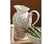 Large Jug Ceramic Lace Design