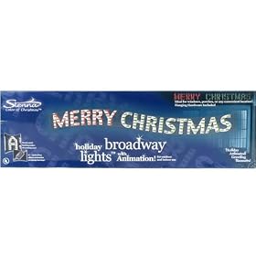 Merry Christmas Holiday Broadway Lights