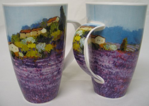 DUNOON Becher Tasse Form Henley Motiv \"Bella Vista Lavender\" Preisvergleich
