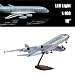 24-Hours 18â€ 1 160 Scale Airplane Model Qatar A380 with LED Light(Touch or Sound Control) for Decoration or Gift