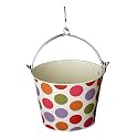 Spotty Enamel Peg Bucket