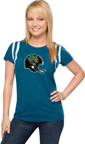Jacksonville Jaguars Women's Vintage Helmet Jersey Tee
