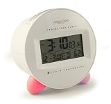 LC Design White Radio Controlled Projection Alarm Clock
