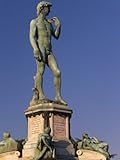 IMAGE OF Bronze Replica of Michelangelo's David on Piazzale Michelangelo, Florence, Tuscany, Italy Stretched Canvas Poster Print by Patrick Dieudonne, 30x40