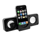 New Black Travel Size Folding Foldable Multimedia Stereo Speaker for Apple iPhone 3G 3GS,itouch, iPod,iPod Touch, iPod (video), iPod nano, iPod Photo, iPod Mini, and iPod Shuffle, Microsoft Zune