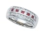 1.15 cttw Karina B(tm) Genuine Ruby Band LIFETIME WARRANTY