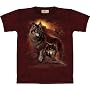 Wolf Sunset T-Shirt, Available in Various Adult and Child Sizes