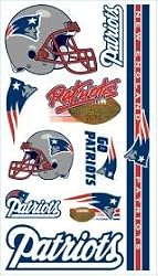 New England Patriots Temporary Tattoos - SET OF 6 - Sports Merchandise