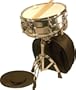 Barcelona Chrome Snare with Stand, Backpack, Pad and Sticks