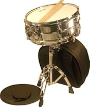 Laurel Chrome Snare with Stand, Backpack, Pad and Sticks