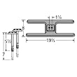 H-Shaped Twin Cast Iron Burner Straight Venturi