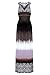 G2 Chic Women's Lace Tribal Spring Summer Jersey Maxi Dress