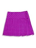Kyds - Girls Pleated Plaid Skirt, Rasberrry