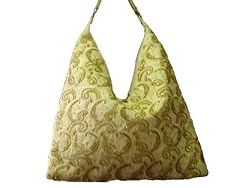 LS3280-5 yellow beaded hobo handbag daily wear bag tote purse