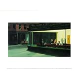 Edward Hopper (Nighthawks) Art Print Poster - 12x16