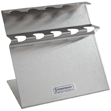 Bel-Art Scienceware 189620006 Stainless Steel Slant Pipettor Rack, 9" Length x 5-3/ 4" Width x 7-3/ 4" Height, 5 Position