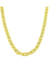 14 Karat Yellow Gold 5-mm Semi-solid Mariner Link Chain (18 Inch)