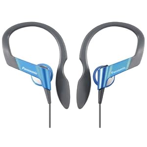 Panasonic RP-HS33E-A Water Resistant Sports Earphones - Blue