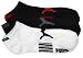 Red Gray
Puma Mens 3 Pack Runner Cotton Athletic Socks White Gray Red P79117-107