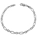 review of 14 Karat White Gold 4.2-mm Alternate Link Charm Bracelet (7.5 Inch)