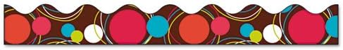 Pacon Bordette Decorative Border, Dots, 2 1/4" x 25' Roll, Assorted Colors