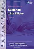 Blackstone's statutes on evidence