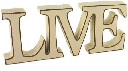 Live Wooden Display Words - Live Theme (G245)