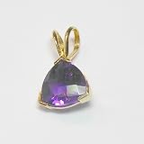 14K Amethyst Pendant