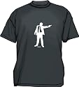 Man in Suit With Gun Logo Men's tee Shirt in 12 colors Small thru 6XL