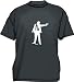 Man in Suit With Gun Logo Men's tee Shirt in 12 colors Small thru 6XL