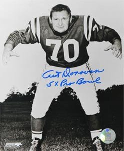 Art Donovan Signed Baltimore Colts 8x10 Photo - 5x Pro Bowl