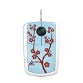 Pat Says Now Cherry Blossom USB Optical Mouse - Blue (PSN1104)