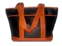 Extra 60% Off Huge Genuine Leather Tote Shoulder Bag Handbag Purse LTB_BLACKLTBWN1_LG1