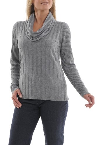 FRANK WALDER Damen Pullover Strickpullover 109.070 000/992, Gr. 46, Grau (000/992) Preisvergleich