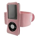 Suede Armband for iPod Gen4 Nano, Pink