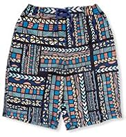 Drawstring Aztec Print Swim Shorts
