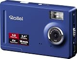 Rollei Compactline 50 Digitalkamera (5 Megapixel, 4-fach digit. Zoom, 6 cm (2,4 Zoll) Display) blau