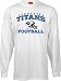 Tennessee Titans White Stacked Helmet Long Sleeve T-Shirt