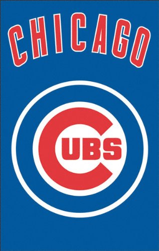 Chicago Cubs 2-Sided Applique Banner Flag