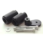 01-02 Suzuki GSXR 1000 No Cut Black Frame Sliders