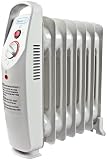 NewAir AH-410 Oil Filled Radiator Heater With Adjustable Thermostat