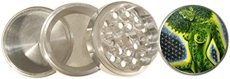 Aluminum Spice Herb Weed Marijuana Fashion Smoke Design 2 inch 4 pcs Grinder #006