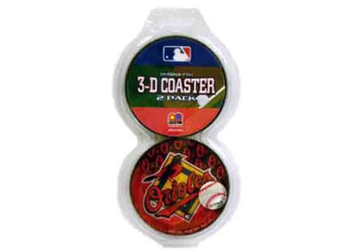 Baltimore Orioles 3-D 2Pk Coasters Case Pack 12