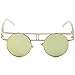 Sunny&Love Small Retro-Vintage Style Round Metal Circle Sunglasses