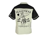 Lucky 13 Scallywag Hula Girl Bowling Shirt Retro Mens Shirt