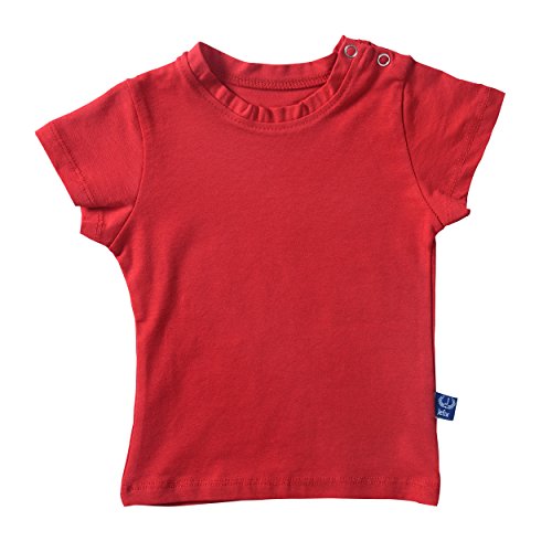 Lilax Baby Girls' Basic Short Sleeve Round Neck T-Shirt