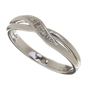 Mogul - PR08741W(P) - Bague Femme - Or blanc (9 cts) 1.8 Gr - Diamant 0.006 Cts - T 56.5 Mogul - PR08741W(P) - Bague Femme - Or blanc (9 cts) 1.8 Gr - Diamant 0.006 Cts - T 56.5