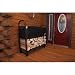 ShelterLogic Backyard Storage Series Covered Firewood Rack, Black, 4-Feet