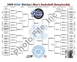 North Carolina Tarheels 2009 NCAA Champs Bracket 8x10
