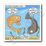 The World According to Garp Fish Parody - 8x8 Iron On Heat Transfer For White Material